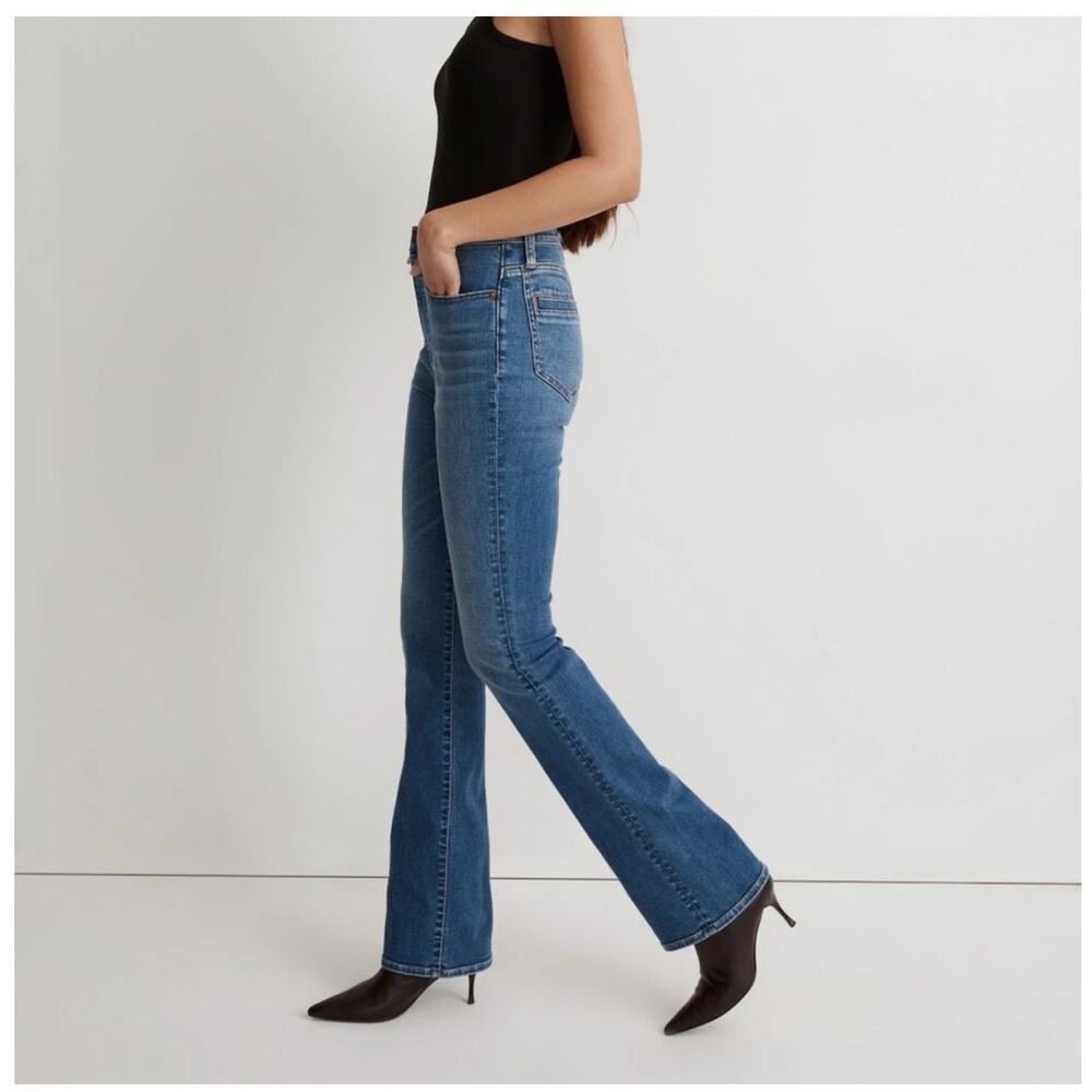Madewell Womens Skinny Flare Jeans Size 27 Medium Wash Western Rodeo Festival - Picture 2 of 10